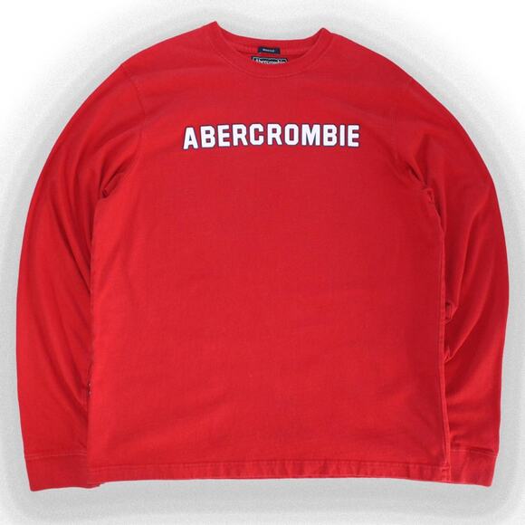 Vintage 2000's Red Abercrombie and Fitch Long sleeve - Picture 1 of 6